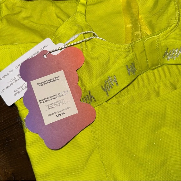 Yitty - Neon Highlighter Yellow Bodysuit - Women's Medium - Picture 6 of 6